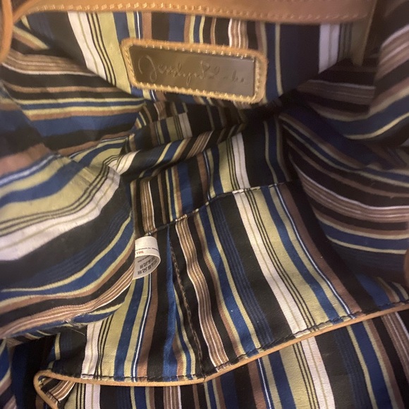 Jesslyn Blake canvas and leather bag - Picture 3 of 7